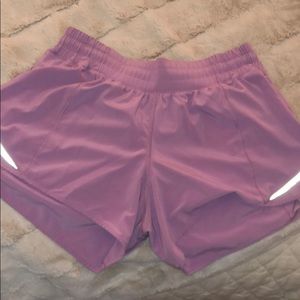 Purple lululemon hotty hot 4 long